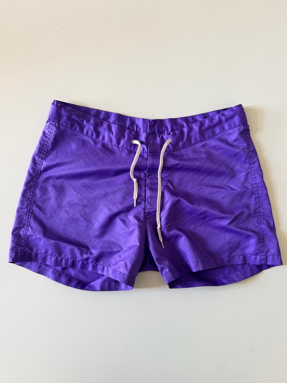 American Apparel Violet Drawstring Board Shorts